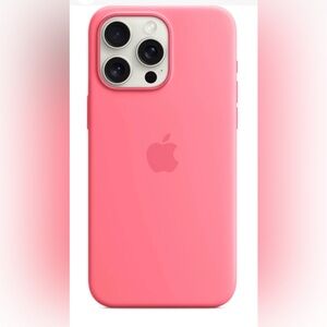 Apple iPhone 15 Pro Silicone Case Pink New